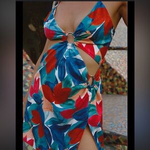 For Love And Lemons Multicolor Floral Dress